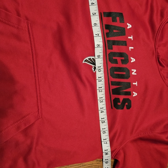 Nfl Team Apparel Atlanta Falcons Red Hoodie Youth Large - Picture 6 of 7